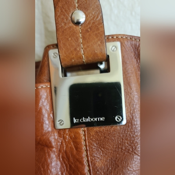 Liz Claiborne Leather Boho Tote - Picture 2 of 10